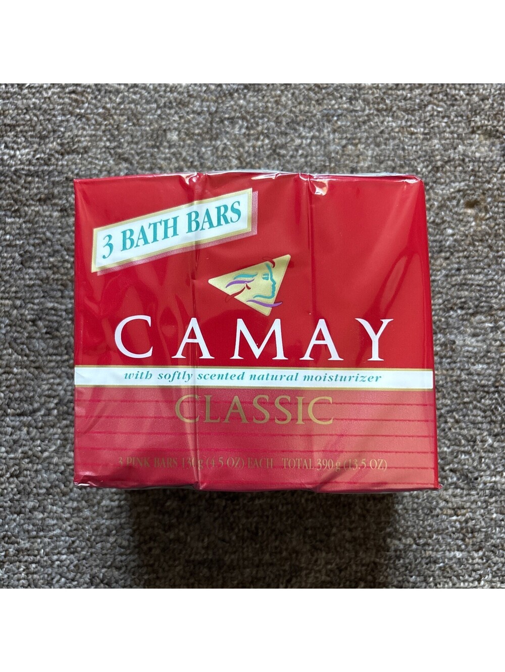 VTG Camay Soap Pink Classic Scented Beauty Bar 3 Bars 4.5 Oz Discontinued 1992